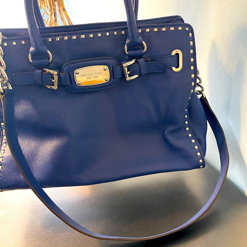 Blue Michael Kors crossbody/shoulder bag